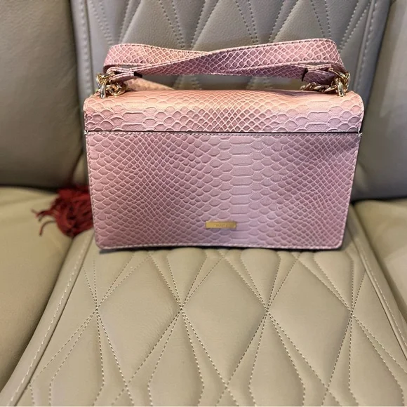 Aldo Pink and Red Floral Clutch with Gold Chain - Picture 2 of 2